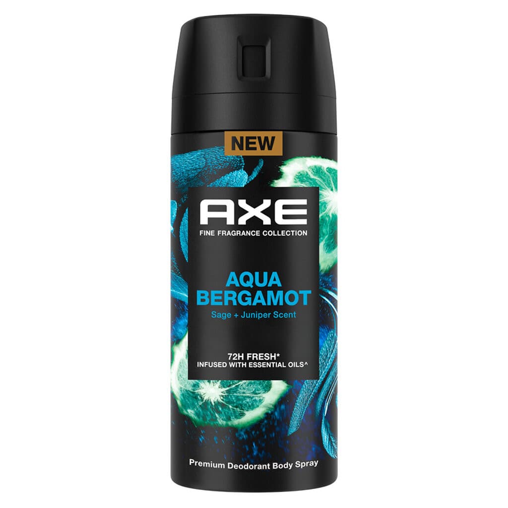Axe แอ๊กซ์ พรีเมียม ดีโอโดแรนท์ บอดี้ สเปรย์ อควา เบอกาม็อท 135 มล. น้ำหอม ระงับกลิ่นกาย รูปที่ 3