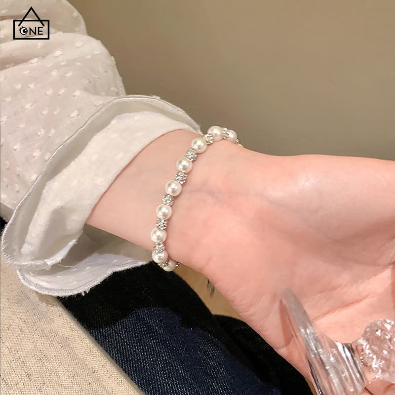 CODสร้อยข้อมือมุกเพทายหรูหราแฟชั่นระดับไฮเอนด์เครื่องประดับสำหรับผู้หญิงของขวัญ-a.one รูปที่ 2