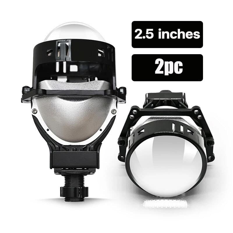 เลนส์โปรเจคเตอร์ไฟหน้ารถยนต์ LED Hi/Lo Beam H4 H7 9005 HB3 9006 HB4 2.5 นิ้ว 3.0 นิ้ว 2 ชิ้น 6000K Lampu รูปที่ 9