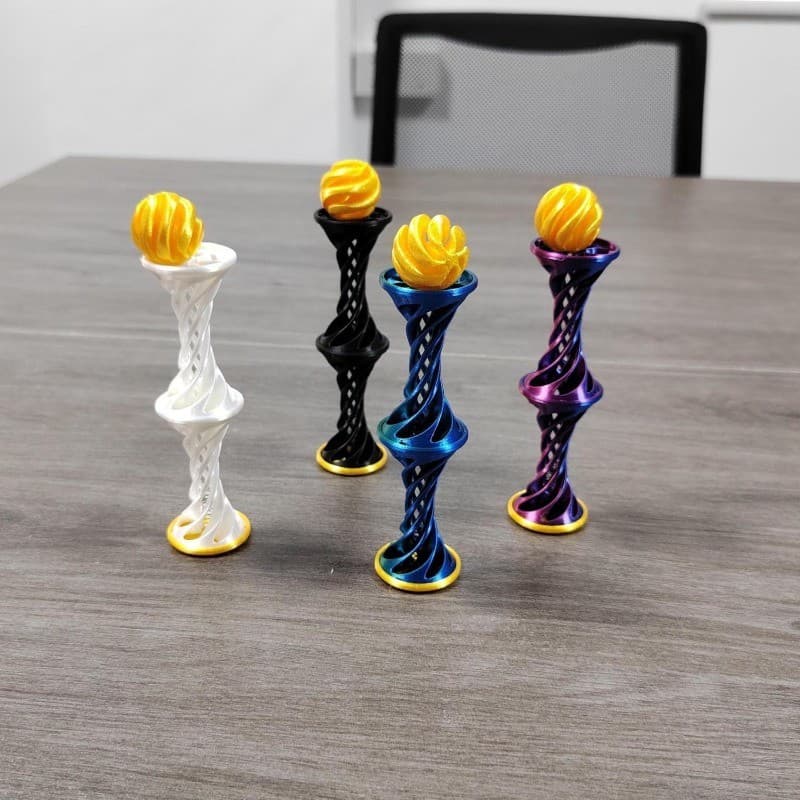 3D Double Layer Helical Tree ความหลากหลายเด็ก Decompression เครื่องประดับพิมพ์ Pyramid Passthrough Fidget ของเล่นของขวัญ รูปที่ 7