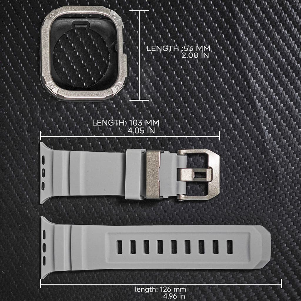 Band + กรณีกีฬาสายรัดซิลิโคน TPU + PC ฝาครอบกันชนสําหรับ Apple Watch Ultra 2 49 มม.42 44 45 46 มม. iWatch Series10/8/7/SE/6/5 รูปที่ 4