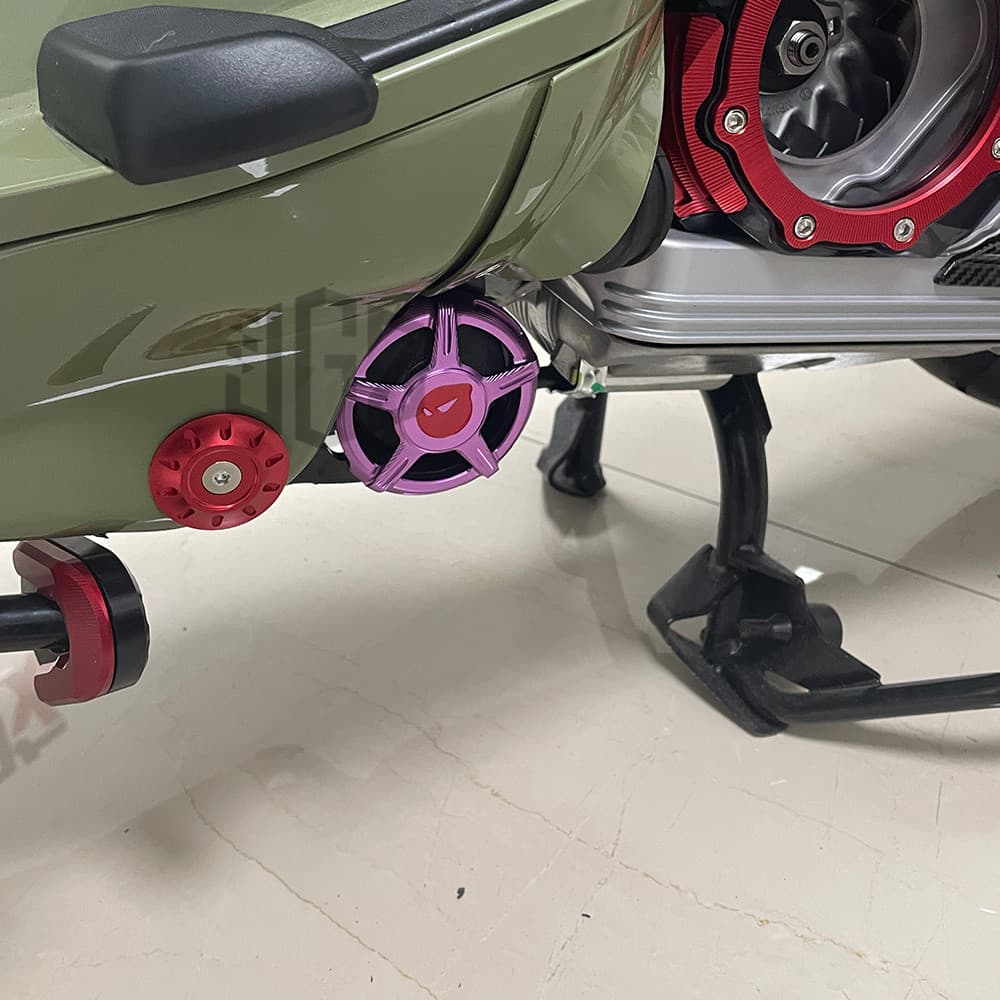 ฝาครอบ ยาง บูทแท่นเครื่อง CNC สำหรับ Vespa Sprint Primavera 150 125 2024 2025 MY24 sprint 180 เวสป้า อลูมิเนียม ครอบบูท **จัดส่งจากคลังสมุทรสาคร** รูปที่ 4