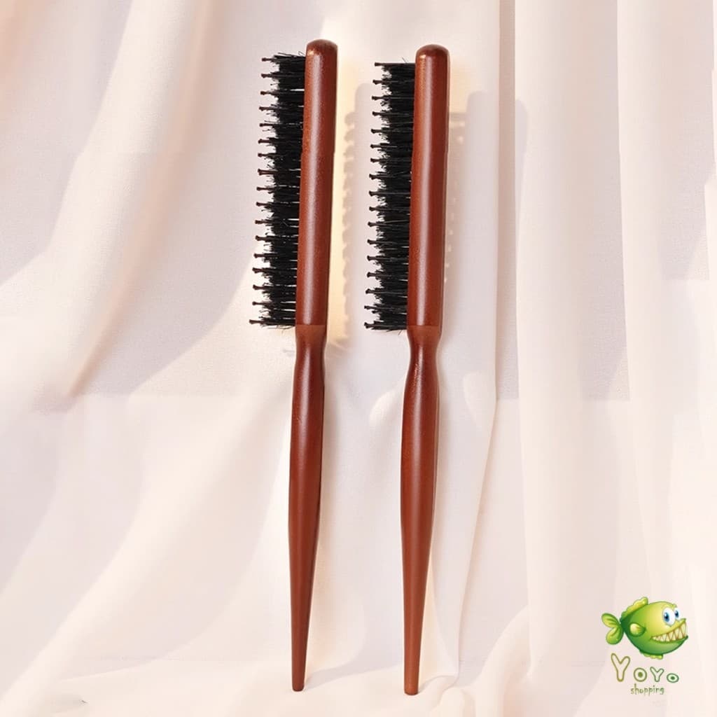 YOYO หวีจัดแต่งทรงผมมืออาชีพ ที่จับพลาสติกจับถนัดมือ หวีผมขนแปรงไนลอน Styling comb รูปที่ 8