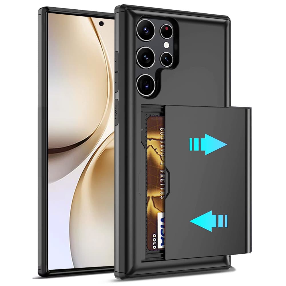 กรณีโทรศัพท์มือถือกันกระแทกพร้อมช่องเสียบการ์ด S26 Ultra S25 Ultra S25 Fe S24 Ultra S23 Ultra A16 A56 A55 รูปที่ 1