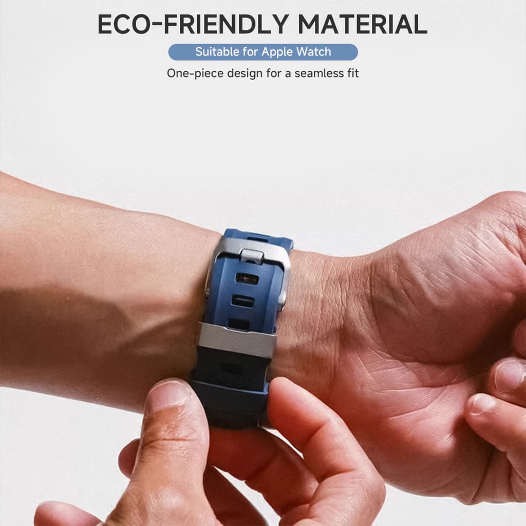 Band + กรณีกีฬาสายรัดซิลิโคน TPU + PC ฝาครอบกันชนสําหรับ Apple Watch Ultra 2 49 มม.42 44 45 46 มม. iWatch Series10/8/7/SE/6/5 รูปที่ 7