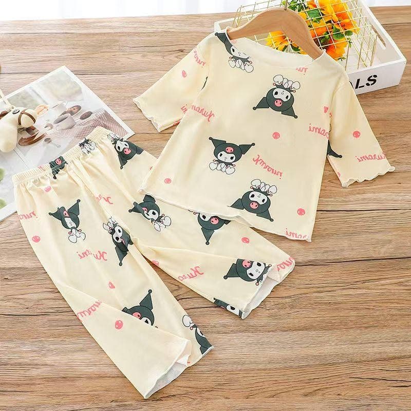 The design of baby girl pajamas is suitable for ages 1-8 รูปที่ 3