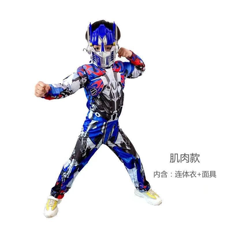 ฮาโลวีน cos ชุดเด็ก Captain America Optimus Prime Hulk Iron Spiderman เสื้อผ้าเด็กชาย รูปที่ 8