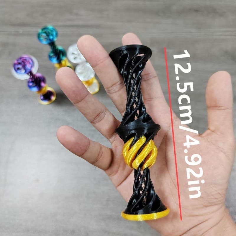 3D Double Layer Helical Tree ความหลากหลายเด็ก Decompression เครื่องประดับพิมพ์ Pyramid Passthrough Fidget ของเล่นของขวัญ รูปที่ 4