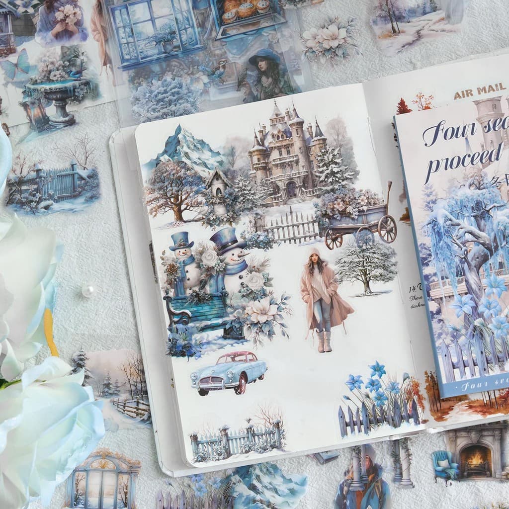 20sheepts PET สติกเกอร์ Season Series PET สติกเกอร์ตกแต่งไดอารี่สาว Scrapbooking วัสดุตกแต่งอัลบั้มเครื่องเขียนสติกเกอร์ รูปที่ 4
