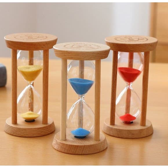 3/5 นาทีไม้รอบนาฬิกาทรายขนาดเล็กกรอบไม้ทรายจับเวลา Minimalist Modern Home Furnishing รูปที่ 9
