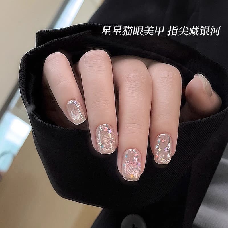 สไตล์ใหม่ มาการอง มินิดาวเลื่อมอุปกรณ์แต่งเล็บที่มีสีสันมินิดาวห้าแฉกกระพริบตกแต่งเล็บ รูปที่ 4