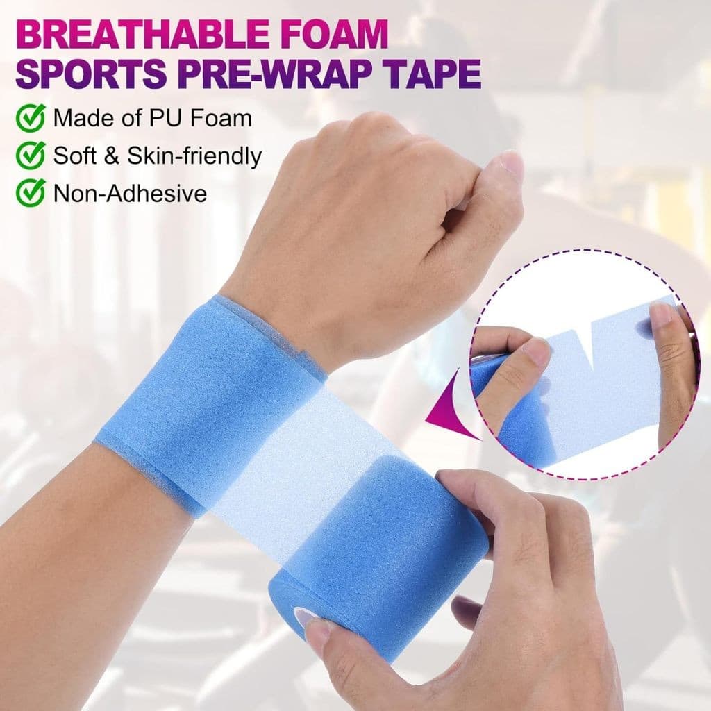 7 ซม.* 10 M Pickleball แบดมินตัน Grip Cushion Wrap - PE เทนนิสไม้แบดมินตัน Grip เทป Anti Slip Backing ฟิล์ม, ใช้กับ Ball Racket กีฬาการฝึกอบรม รูปที่ 2