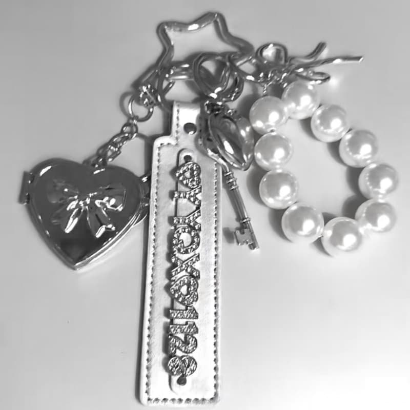 ชื่อที่กําหนดเอง Pu พวงกุญแจธุรกิจของขวัญ Y2K Key แขวนจี้รถ Key Chains โลหะแหวน DIY อุปกรณ์เสริม รูปที่ 6