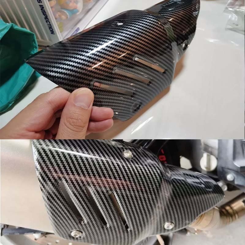 R1 Akrapovic M1 Muffler ฝาครอบทนความร้อน Anti-scalding ฝาครอบความร้อนฝาครอบท่อ รูปที่ 1
