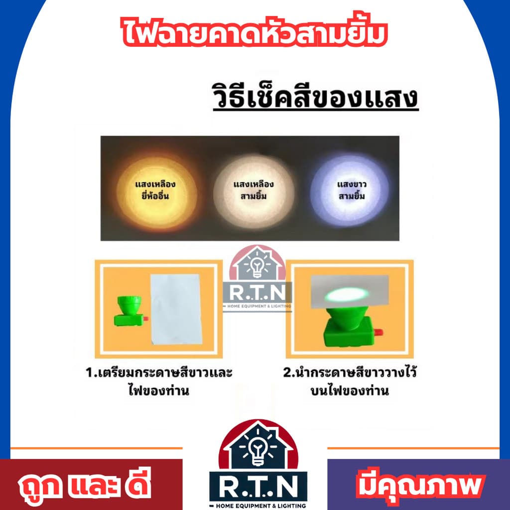 ไฟฉายสามยิ้มSY-1A ไฟฉายคาดหน้าผาก ตราสามยิ้ม รุ่น SY-1A ไฟดำน้ำ ไฟกรีดยาง ไฟส่องสัตว์ รูปที่ 6