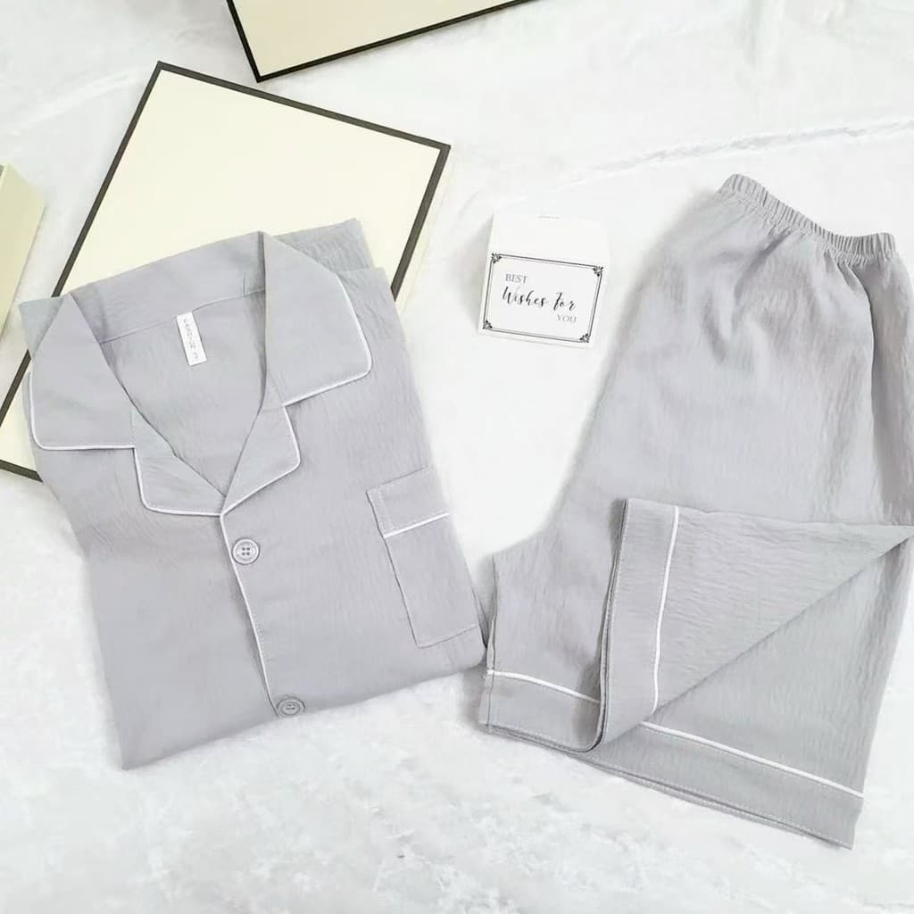 3333-1 B ชุดนอนแขนสั้นขาสั้นผู้ชายผ้าคอตตอน ชุดนอนสีพื้นเกรดพรีเมี่ยม ผ้านุ่มลื่นใส่สบาย จากดไทย รูปที่ 7