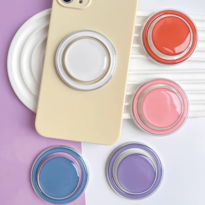 Macron สีทึบเรียบง่ายพับได้สําหรับโทรศัพท์แม่เหล็ก Griptok Stand สําหรับ iPhone ที่วางเคสชาร์จไร้สาย รูปที่ 2