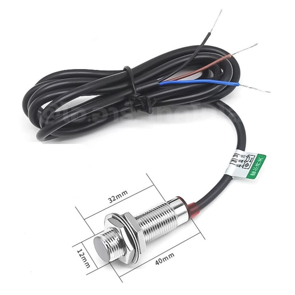 M12 เซนเซอร์ตรวจจับสนามแม่เหล็ก NJK-5002 ระยะตรวจจับ 10mm Hall sensor 3 wire NPN/PNP NO/NC 5-30VDC เซนเซอร์แม่เหล็ก เ... รูปที่ 5