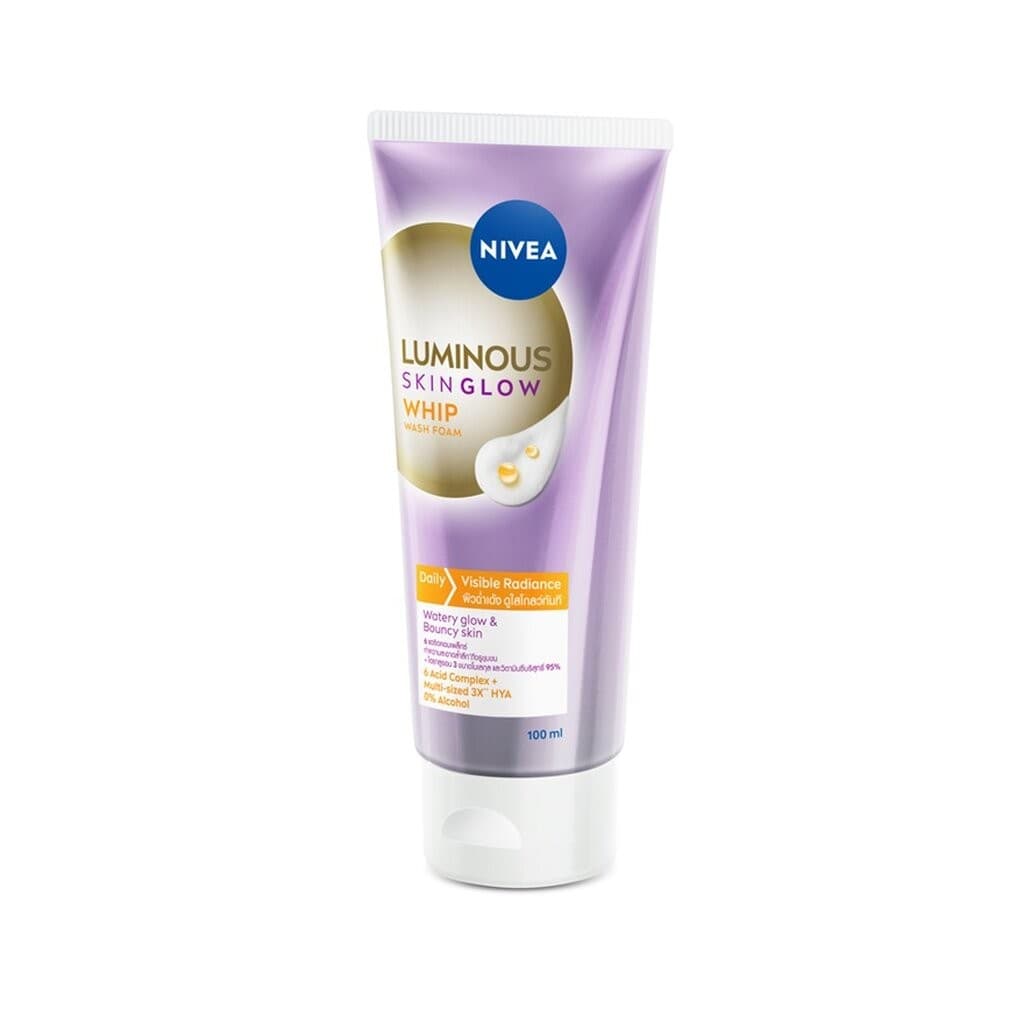 Nivea Luminous 630 นีเวีย ลูมินัส วอช โฟม สกิน โกลว์ วิป 100 มล. รูปที่ 4