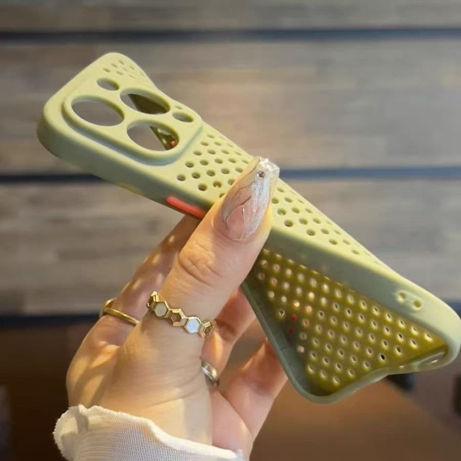การกระจายความร้อนเคสโทรศัพท์ระบายอากาศสําหรับ iPhone 16 15 14 13 Pro Max เคสไอโฟน 11 12 Pro 14 15 Plus 16E ซิลิโคนนุ่มกรณีปกหลัง รูปที่ 2