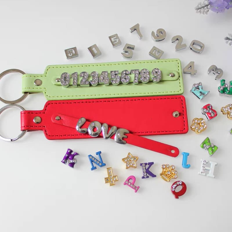 ชื่อที่กําหนดเอง Pu พวงกุญแจธุรกิจของขวัญ Y2K Key แขวนจี้รถ Key Chains โลหะแหวน DIY อุปกรณ์เสริม รูปที่ 2