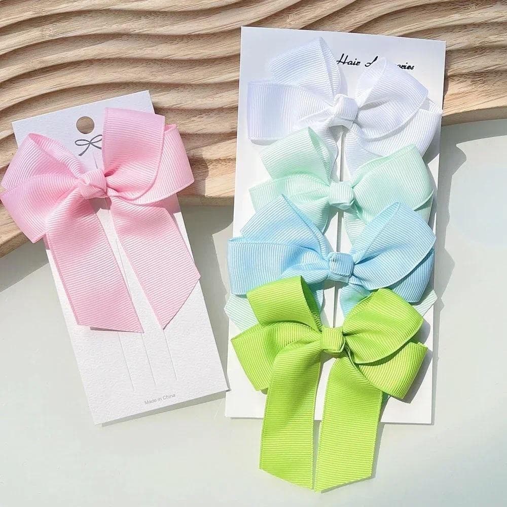 1 ชิ ้ น/ชุดสีทึบโบว ์ ผมคลิปสําหรับเด ็ กคลาสสิก Bowknot ริบบิ ้ น Hairpins พิธีรับปริญญา Headwear สาวอุปกรณ ์ เสริมผมขายส ่ ง รูปที่ 8