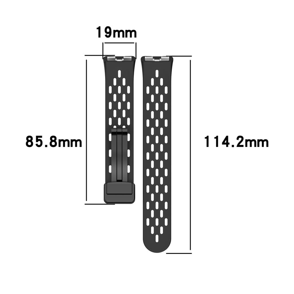 แถบเข็มขัดแม่เหล็กซิลิโคนระบายอากาศสำหรับ Huawei Band 10 / 9 / 8 รูปที่ 2
