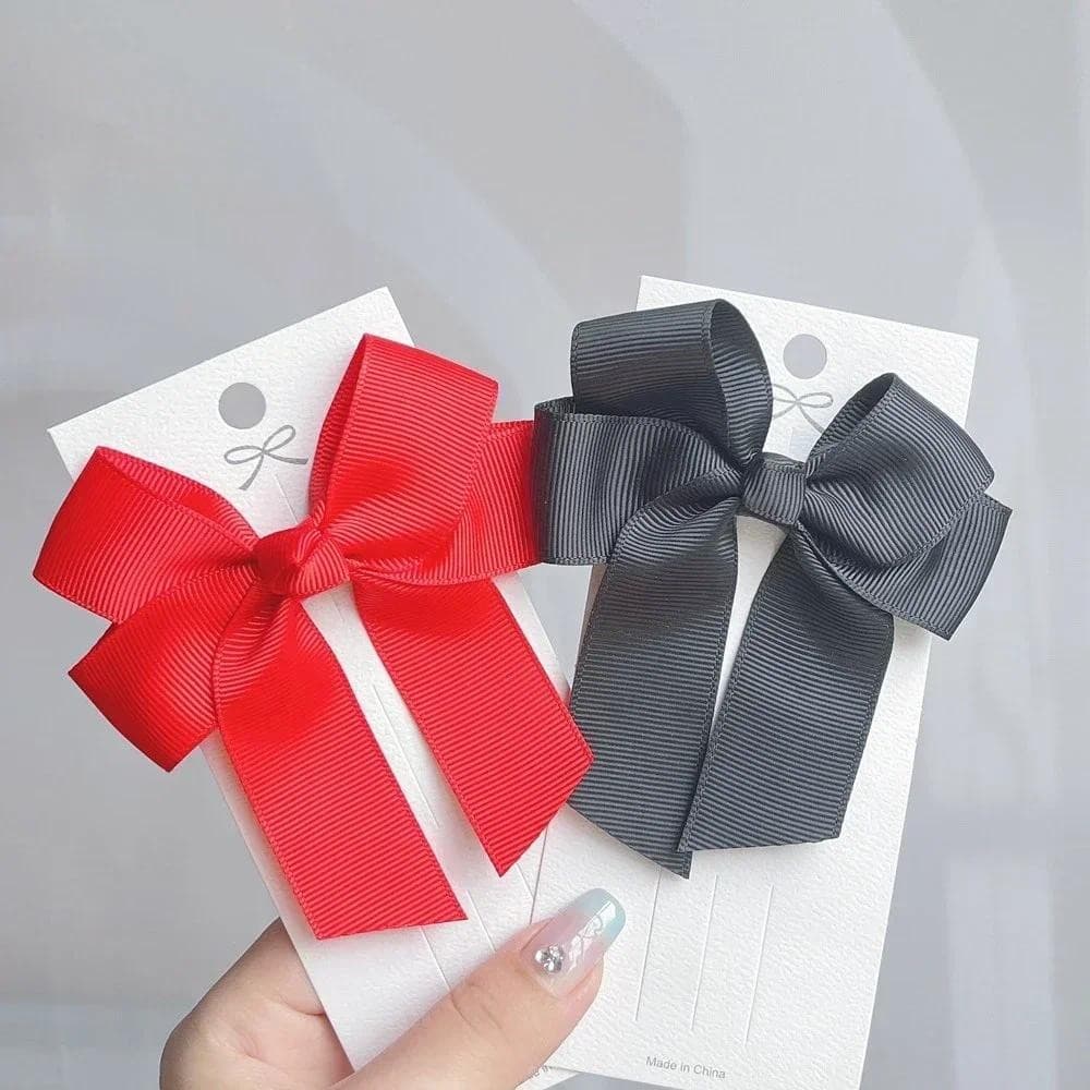 1 ชิ ้ น/ชุดสีทึบโบว ์ ผมคลิปสําหรับเด ็ กคลาสสิก Bowknot ริบบิ ้ น Hairpins พิธีรับปริญญา Headwear สาวอุปกรณ ์ เสริมผมขายส ่ ง รูปที่ 5