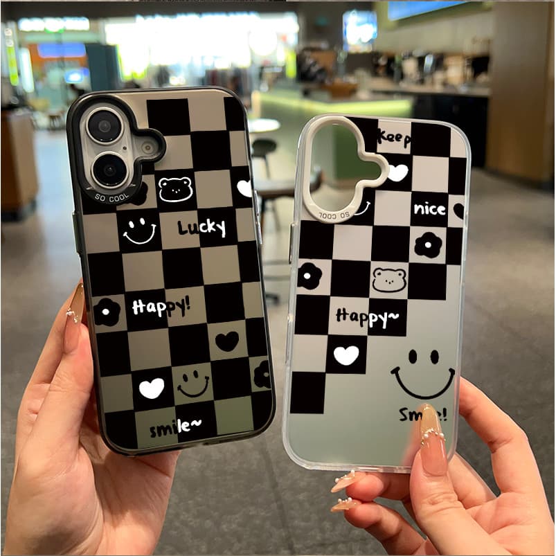 สำหรับ OPPO A18 A38 A15 A15s A60 A35 A17 A17K A79 5Gหมีน้อยสีดำและสีขาว OPPOA57 A77 A77S รูปที่ 8