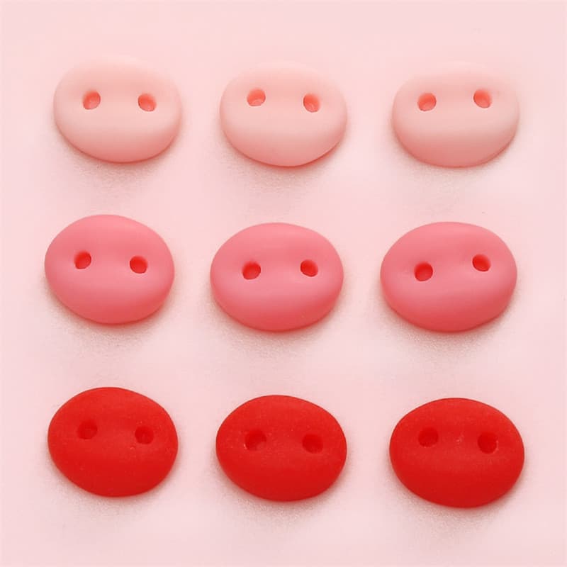 20ชิ้นอะคริลิน่ารักจมูกสีชมพูหมูจมูกอุปกรณ์เสริมตุ๊กตาตุ๊กตาจมูกแพทช์ทําเองตุ๊กตาทํามือ รูปที่ 5