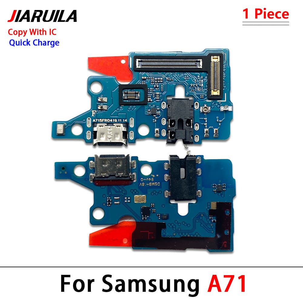 แพรตูดชาร์จ สําหรับ Samsung A71 A715F + แพรต่อบรอด พร้อมปุ่มปรับเสียง รูปที่ 3