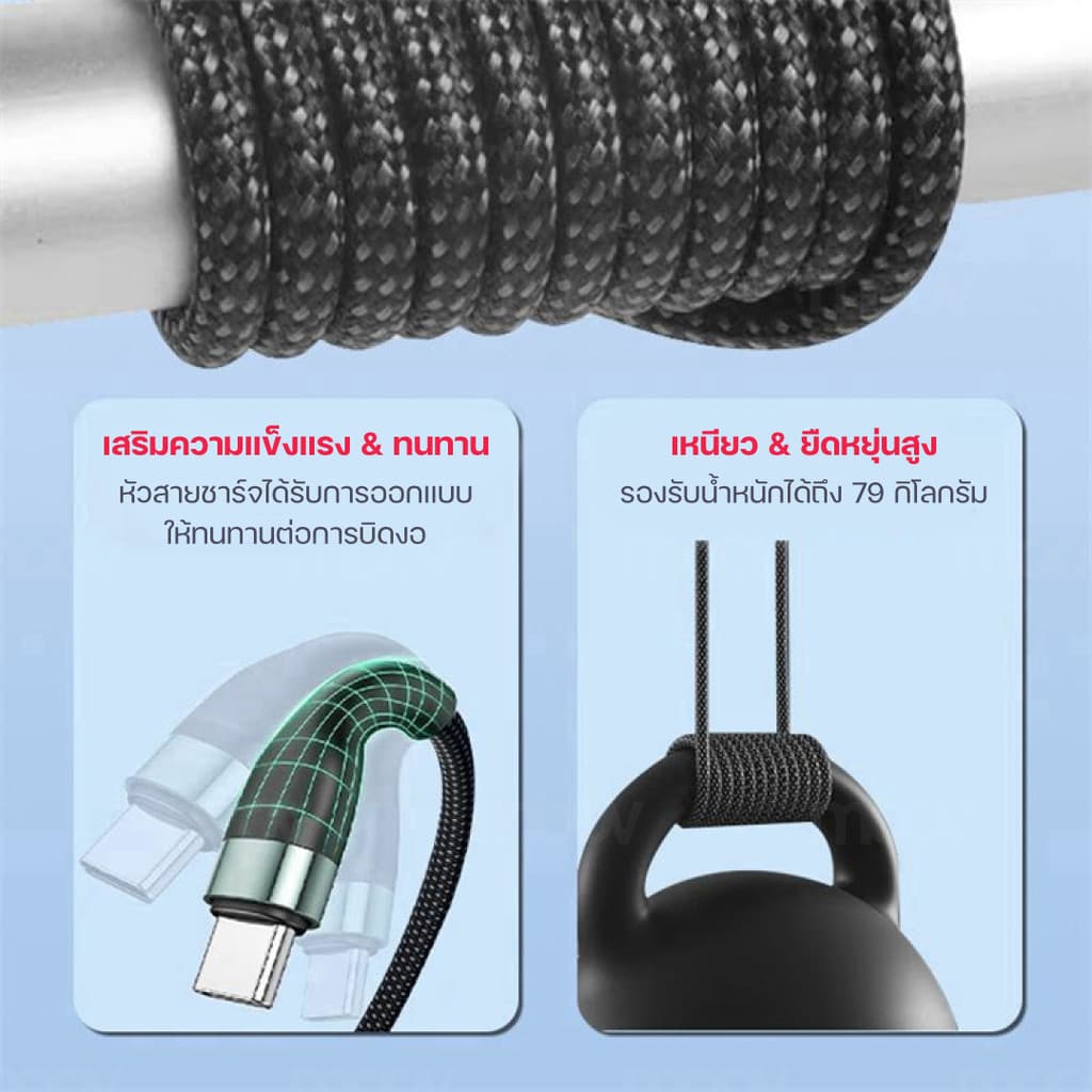 Moov CB10 สายชาร์จ Type C 5 in 1 Appel Watch Wireless Charge สายชาจ typ c สายชาร์ต รูปที่ 6