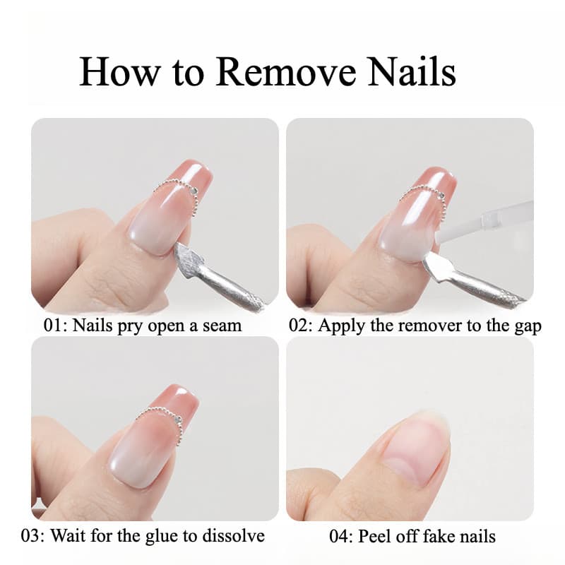 7g กาวติดเล็บ No Need Nail Lamp กันน้ำ ทนน้ำ ติดทนนาน 10ml น้ํายาล้างกาว รูปที่ 6