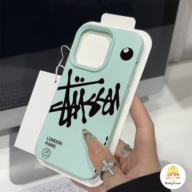 เคสไอโฟน 16 13 สำหรับ iPhone 15 11 16 13 12 14 Pro Max 7 8 14 15 Plus XR XS X Max ปกหนังสัมผัสตัวอักษรสร้างสรรค์สุดเท่ รูปที่ 5