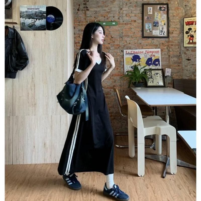 BIMI คอลเลคชั่นใหม่ เดรสยาว ชุดเดรสแฟชั่นผู้หญิง ชุดเดรสสวยหรูดูแพง Clothing Dress Lady รูปที่ 4