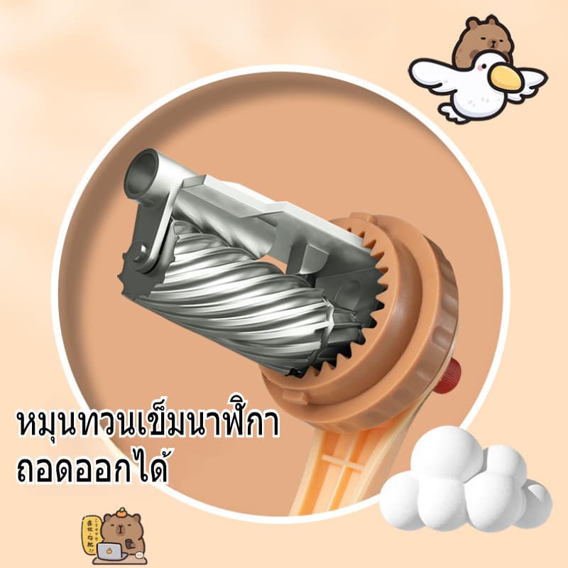 คาปิบารา เครื่องเหลาดินสอ กบเหลาดินสอคาปิบารา รุ่นใช้มือหมุน สำหรับนักเรียนเครื่องเขียน รูปที่ 7