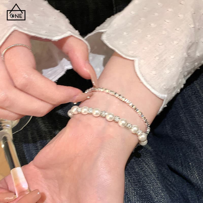 CODสร้อยข้อมือมุกเพทายหรูหราแฟชั่นระดับไฮเอนด์เครื่องประดับสำหรับผู้หญิงของขวัญ-a.one รูปที่ 3