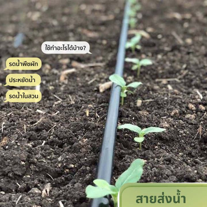 เทปน้ำพุ่ง1 นิ้ว 5 รู ยาว 200 เมตร สายส่ง น้ำพุ่ง เทปกลม พุ่ง 200เมตรเต็ม การพุ่งกระจายน้ำสม่ำเสมอ สายส่ง สายน้ำ สายยาง รูปที่ 3