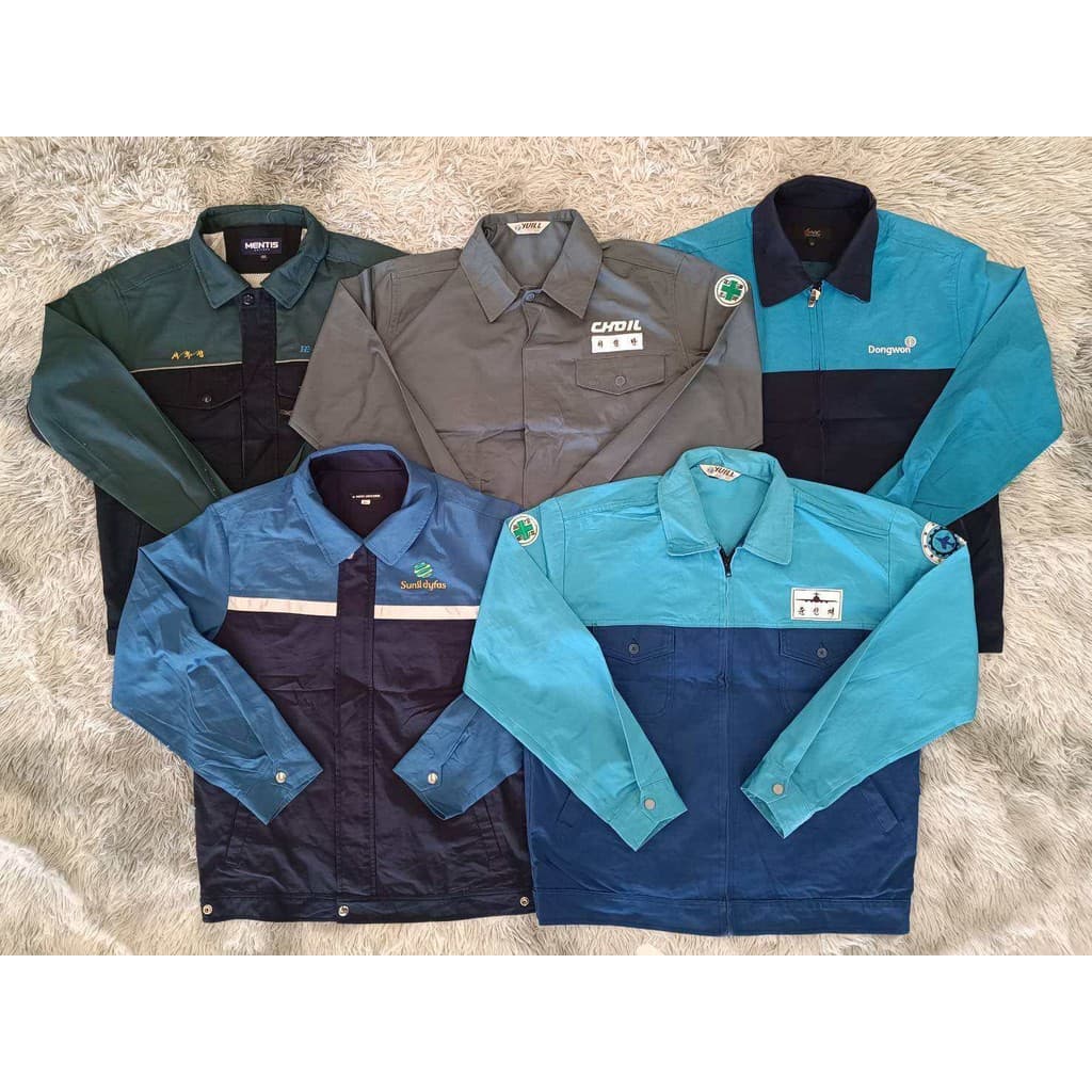 เสื้อช๊อปช่างแขนยาว ชุดยูนิฟอร์มช่าง เนื้อผ้าคอตตอน มือสอง s11 รูปที่ 1