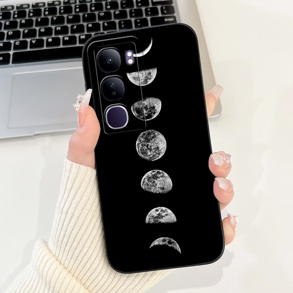 Vivo Y200 Cool Moon Milk Ripple รูปแบบเคสโทรศัพท์ Vivo Y200 5G เลนส์ป้องกันกรณีซิลิคอนอ่อน รูปที่ 7