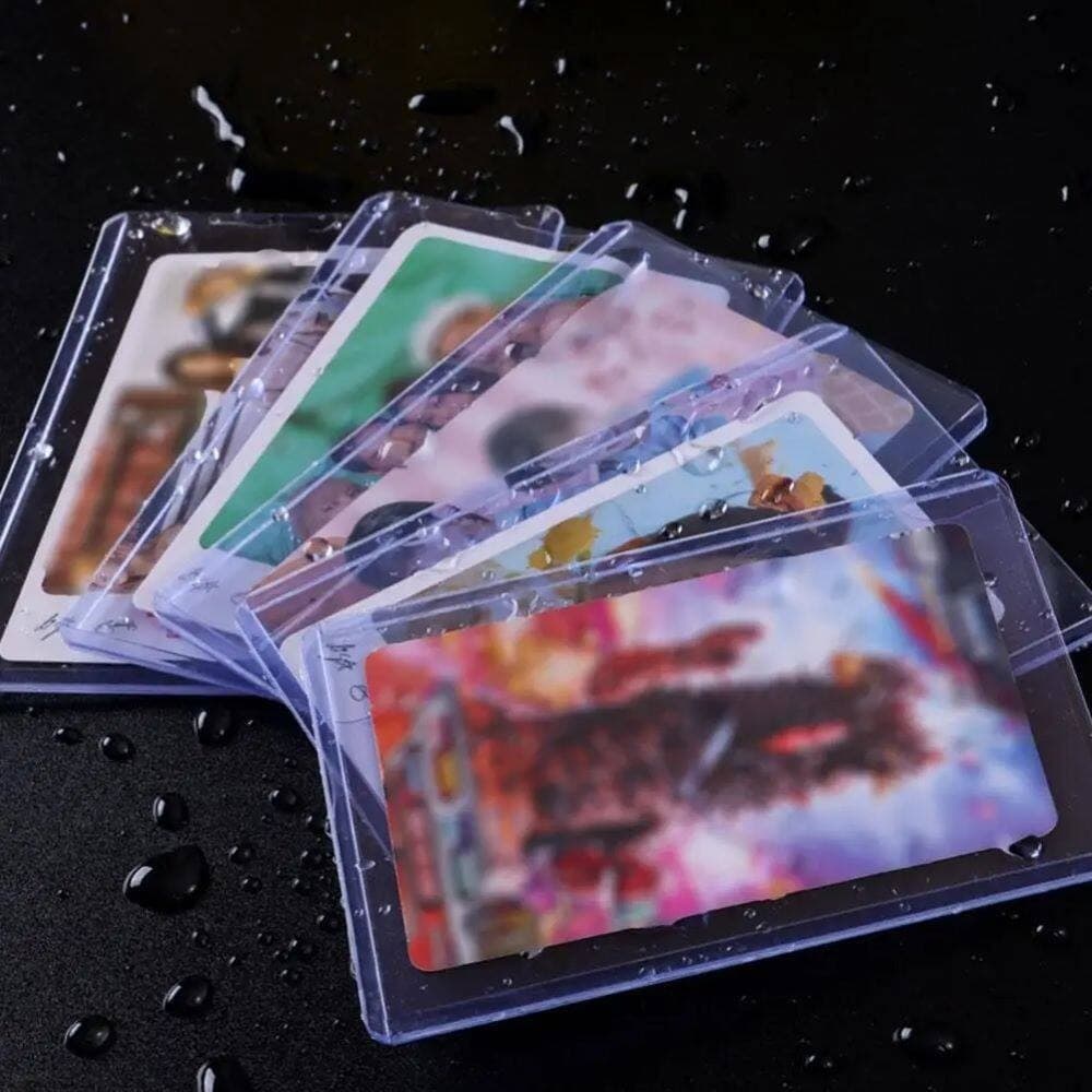 BUJOY 10 ชิ้น Card case เฟรมการ์ด | B8 มีฟิล์ม 35PT PVC Toploader | แฟ้มซองพลาสติกแข็ง เคสการ์ด ซองการ์ด Frame Card รูปที่ 6