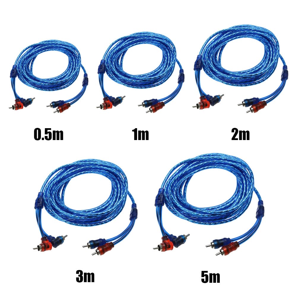 BLUE สายสัญญาณ RCA ทองแดงแท้ 2ออก2 สายRCA สายแจ็ค ใช้ได้ทั้งเครื่องเสียงบ้าน เครื่องเสียงรถยนต์ รูปที่ 9