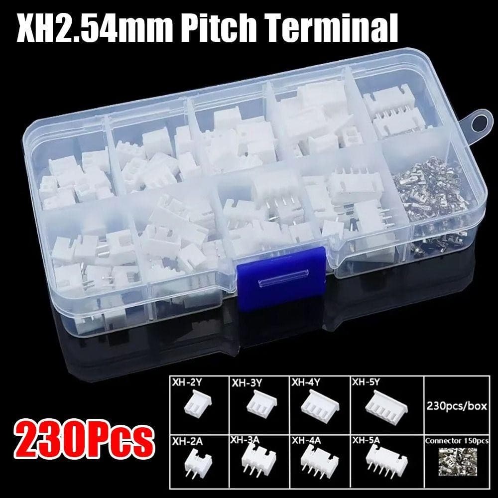 in สต็อกBLOOMZO 230 ชิ้น 2.54 มิลลิเมตร Pitch Terminal, 2 P 3 P 4 P 5pin XH2.54 Pin Connector, ชุดที่อยู่อาศัย 4 ค่าชายและหญิง Terminal Connector Kit รูปที่ 6