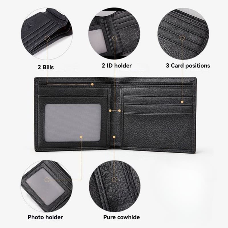 กระเป๋าสตางค์ผู้ชาย กระเป๋าผู้ชาย กระเป๋าสตางค์สั้น men wallet รูปที่ 5