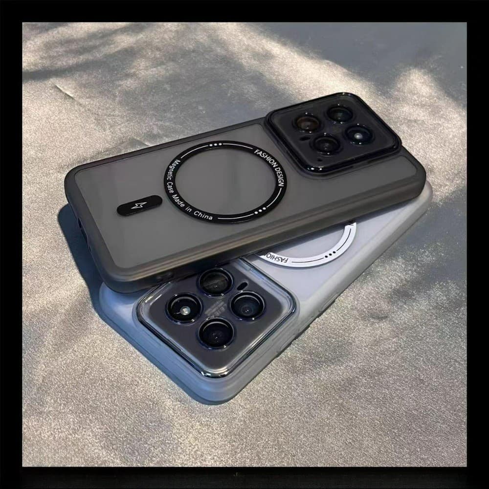 Magnetic Charging Lens Protect Full Cover เคส Xiaomi 14T 15T 17T 13T 12T 12 13 14 15 17 Pro เคสโทรศัพท์ Mi15 Mi14 Mi13 Ultra Phone Cover รูปที่ 1