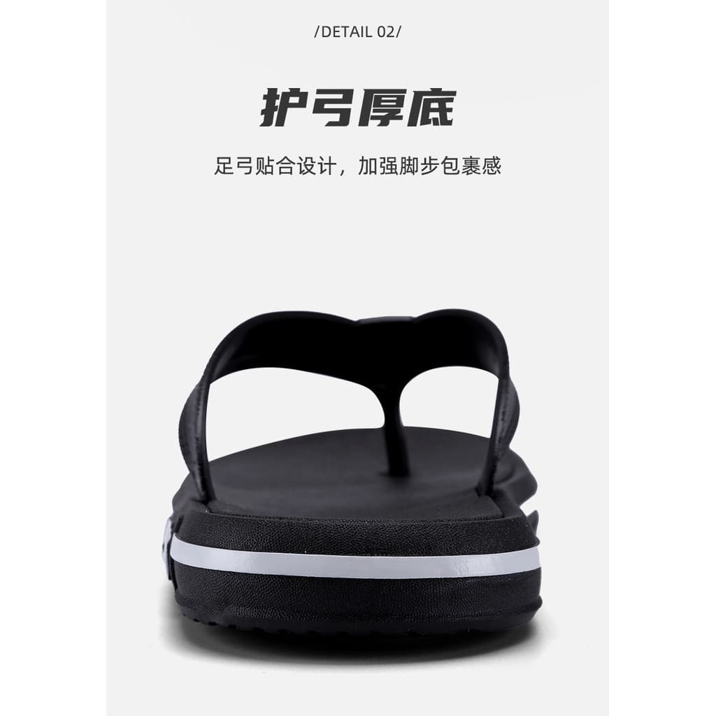 รองเท้าแตะผู้ชาย Flip-Flops ใส่ชายหาด ฤดูร้อน พื้นนุ่ม กันลื่น ทนสึกหรอ รูปที่ 7