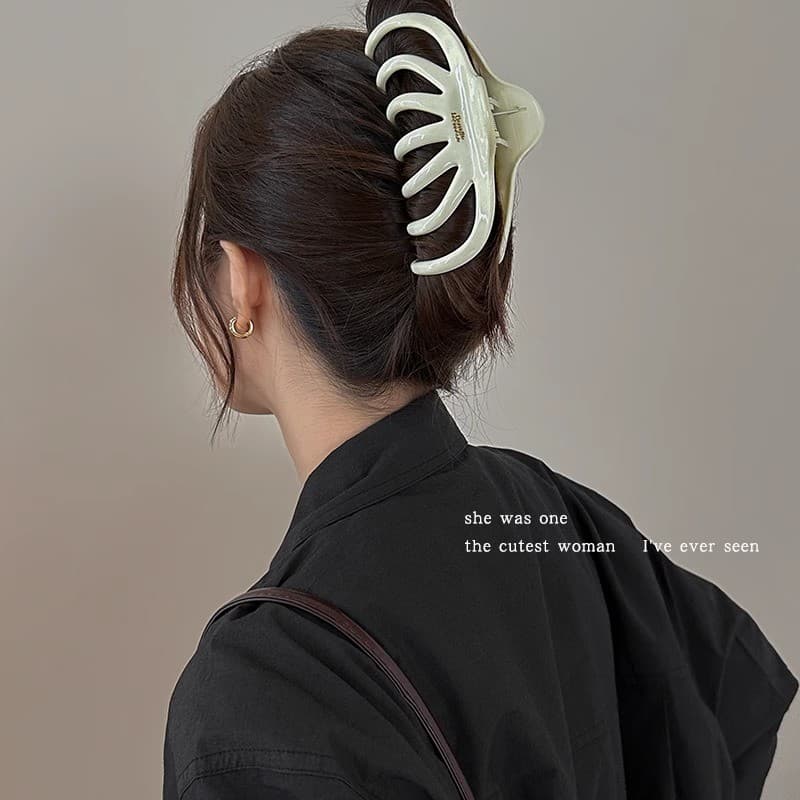 ขนาดใหญ่ Elegant Lady Grips Hairpin กิ๊บติดผมเครื่องประดับผม รูปที่ 4