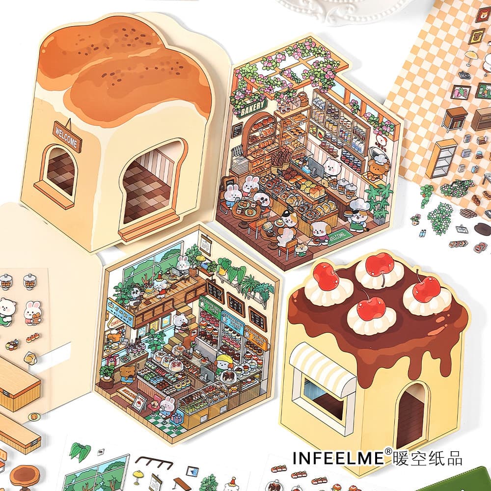 Idako Vol.05 Miniature 3D ภูมิทัศน์สติกเกอร์คู่มือ diy ฉากตกแต่ง SS255 รูปที่ 4