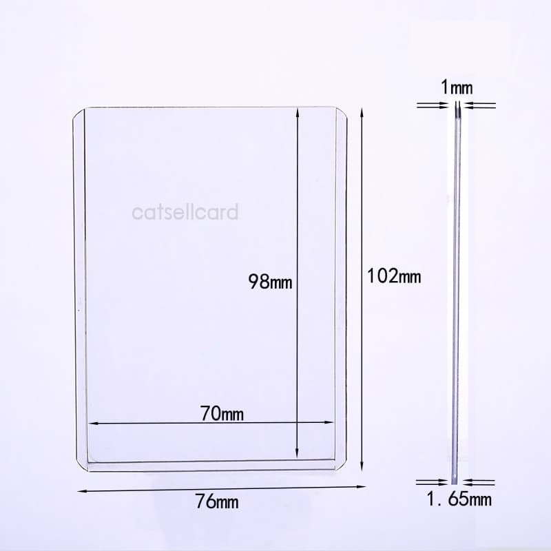 BLIVO 10 ชิ้น Card case เฟรมการ์ด | B8 มีฟิล์ม 35PT PVC Toploader | แฟ้มซองพลาสติกแข็ง เคสการ์ด ซองการ์ด Frame Card รูปที่ 9