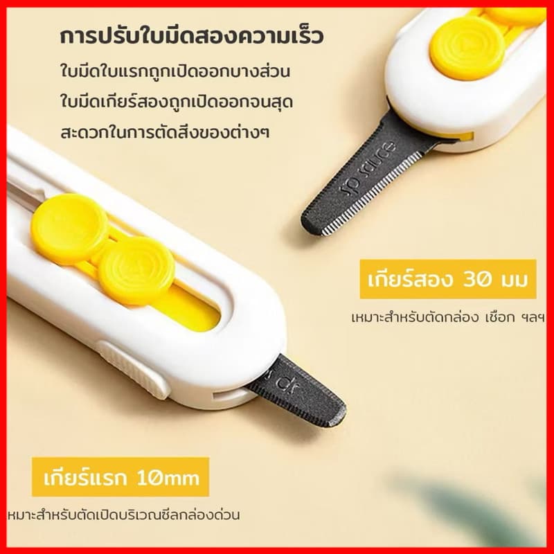 มีดเเกะกล่องพัสดุ ขนาดเล็กพกพา มีดตัดกระดาษ เปิดกล่องพัสดุ รูปที่ 5